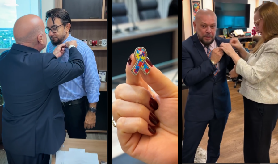 MPRO começa pela própria casa e promove conscientização sobre o autismo com entrega de pins