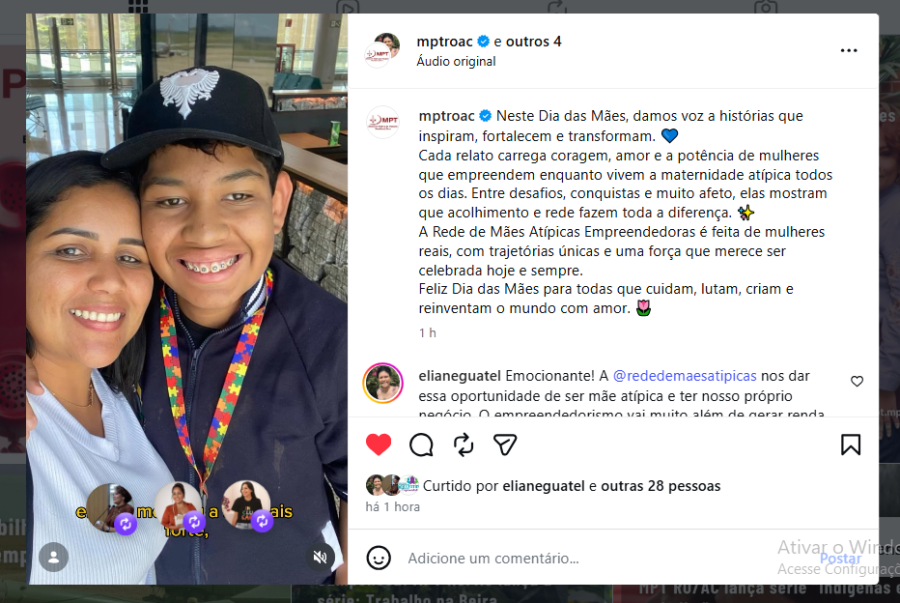 Ministério Público do Trabalho homenageia mães atípicas com vídeo emocionante
