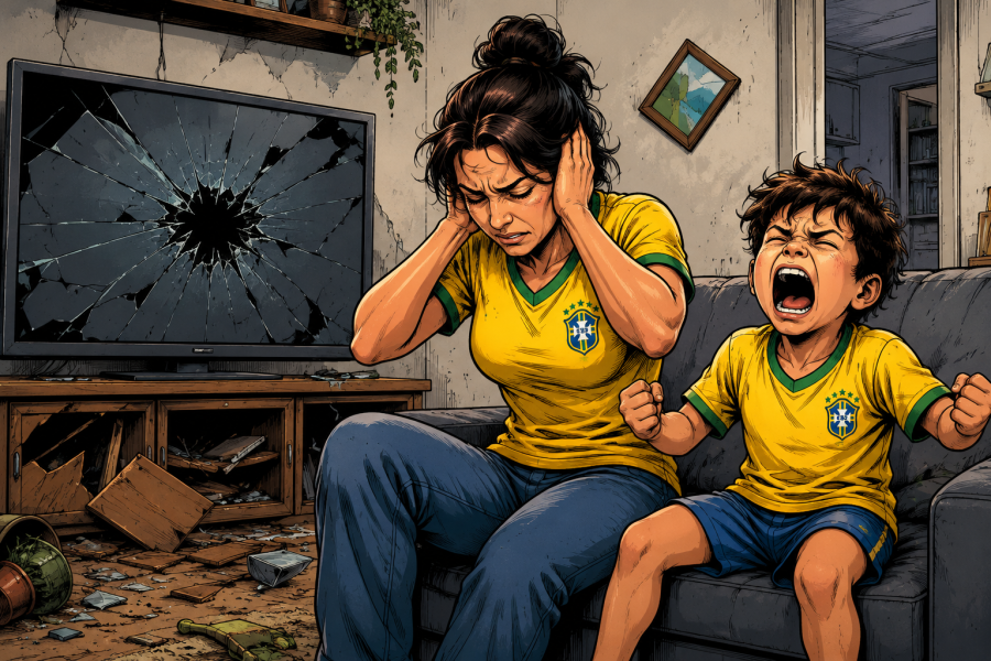 Quando a Copa não chega à sala da mãe atípica